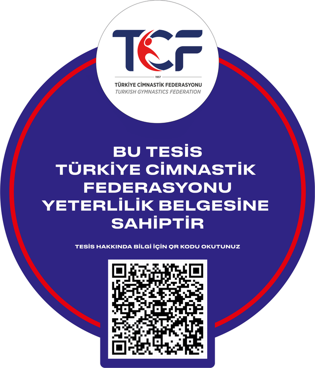 Türkiye Cimnastik Federasyonu yeterlilik belgesi ve doğrulama QR kodu
